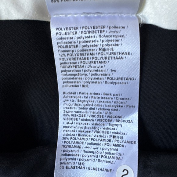 Luisa Cerano Pants Size USA 10 Multi Pattern Italian Fabric Pants Slacks - Picture 10 of 10